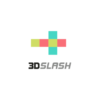 3D Slash logo