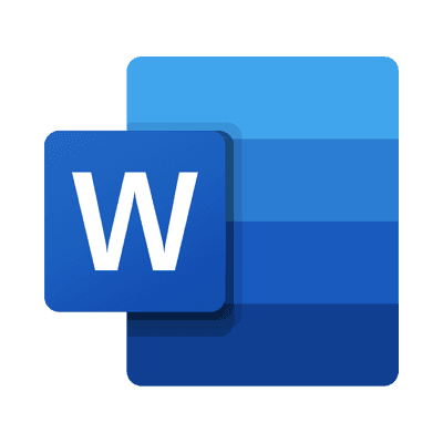 Microsoft Word color logo