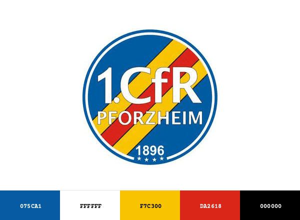 1. CfR Pforzheim brand color palette