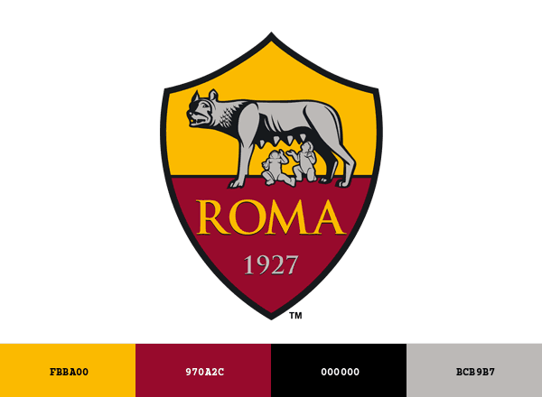 A.S. Roma brand color palette