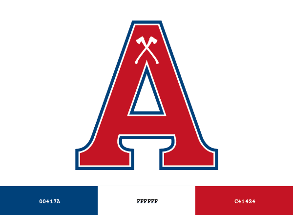 Acadia Axemen and Axewomen brand color palette