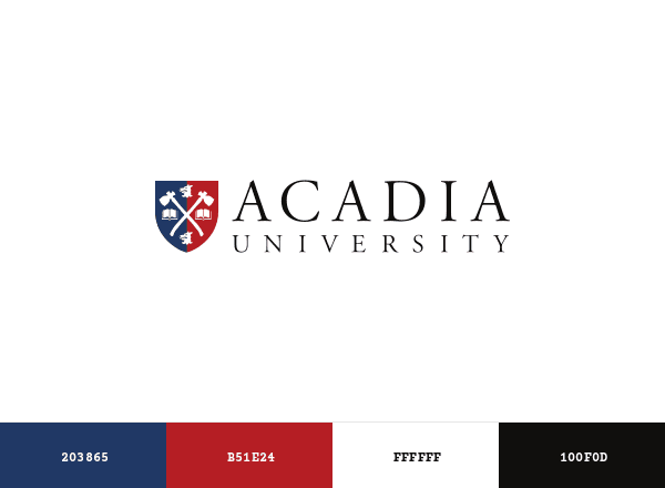 Acadia University brand color palette