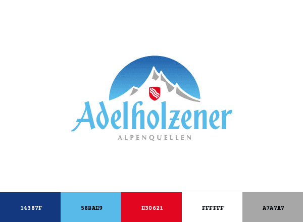Adelholzener Alpenquellen brand color palette