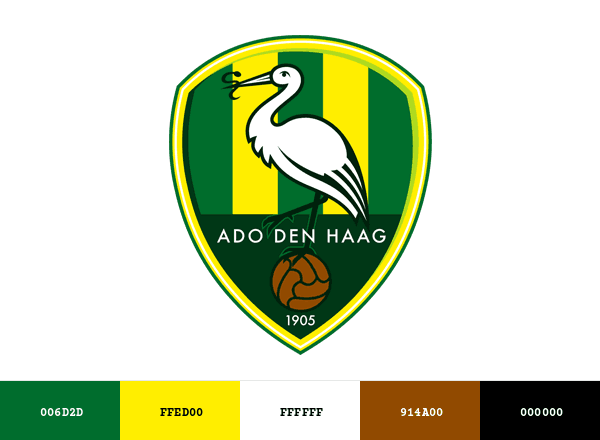 ADO Den Haag brand color palette