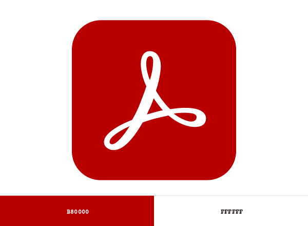 Adobe Acrobat brand color palette