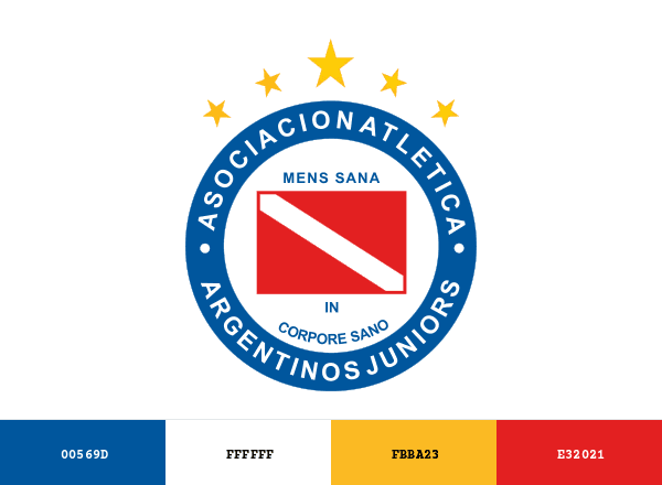 Argentinos Juniors brand color palette