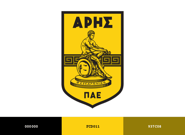 Aris Thessaloniki brand color palette