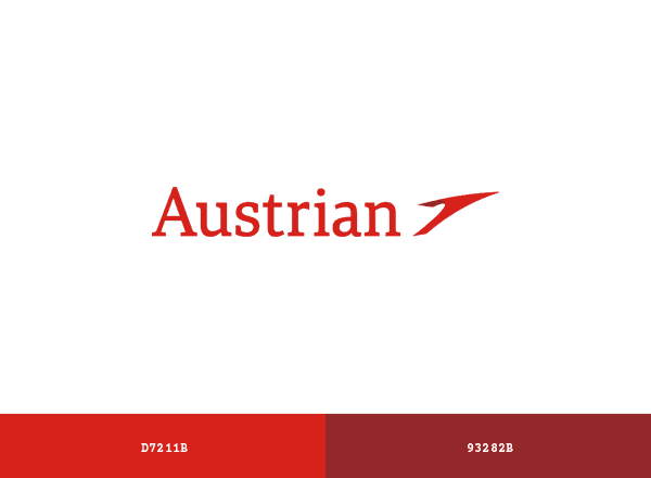 Austrian Airlines brand color palette