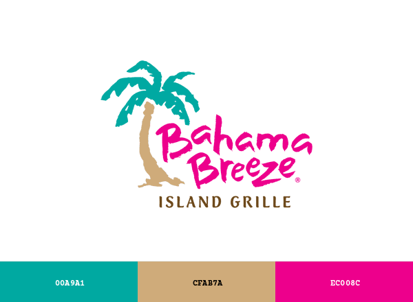 Bahama Breeze brand color palette