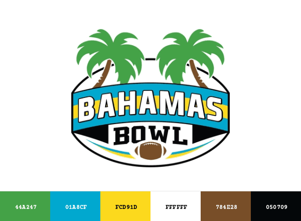 Bahamas Bowl brand color palette