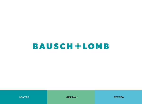 Bausch + Lomb brand color palette