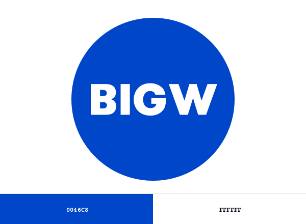 BIG W brand color palette