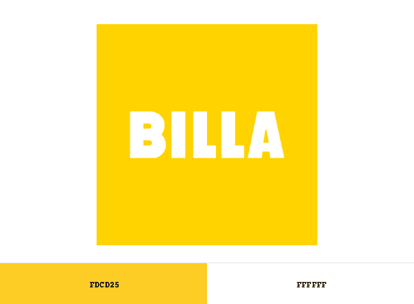 Billa brand color palette