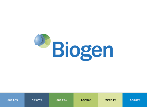 Biogen brand color palette