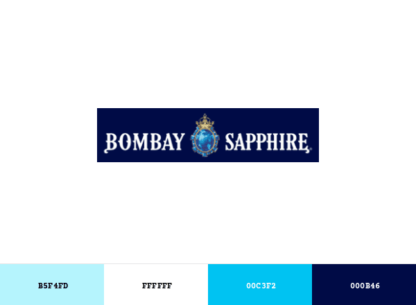 Bombay Sapphire brand color palette