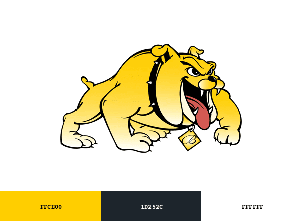 Bowie State Bulldogs brand color palette