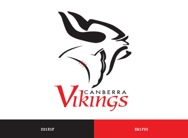 Canberra Vikings brand color palette