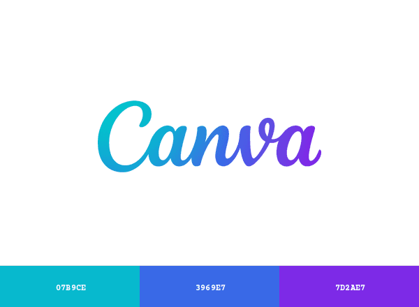 Canva brand color palette