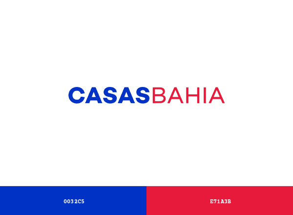 Casas Bahia brand color palette
