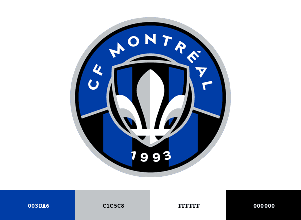 CF Montréal brand color palette