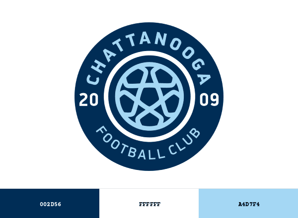 Chattanooga FC brand color palette