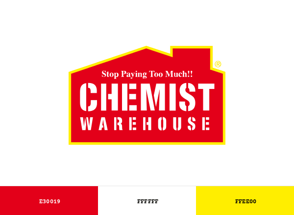 Chemist Warehouse brand color palette