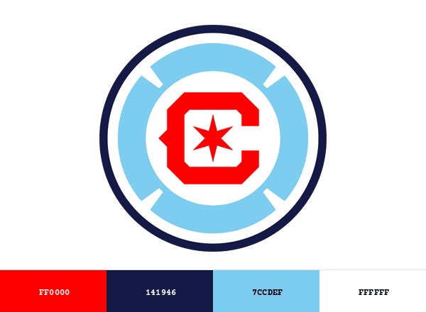 Chicago Fire FC brand color palette