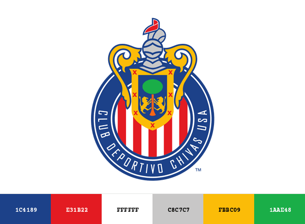 Chivas USA brand color palette