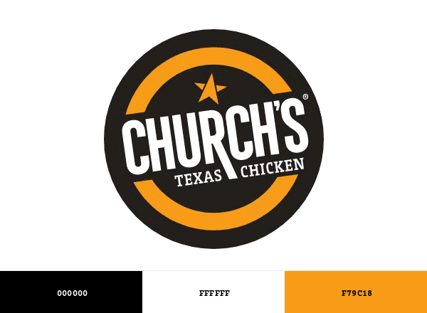 Church’s Texas Chicken brand color palette