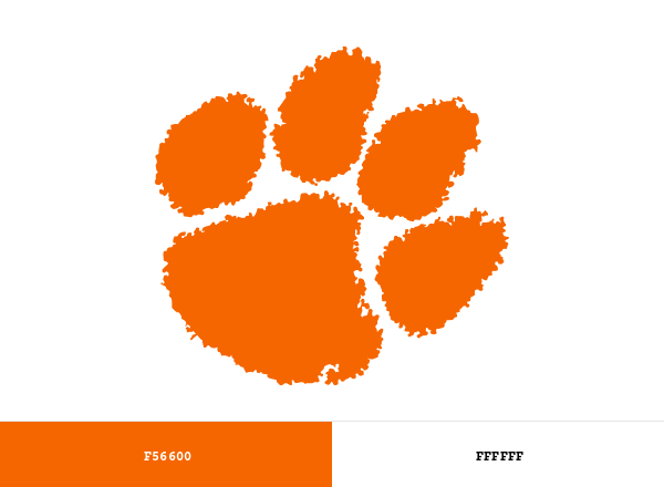 Clemson Tigers brand color palette