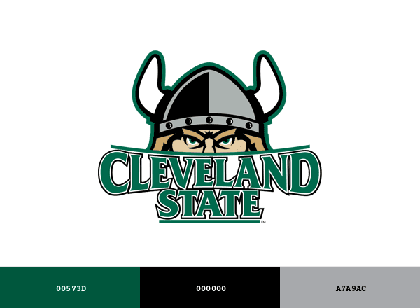 Cleveland State Vikings brand color palette