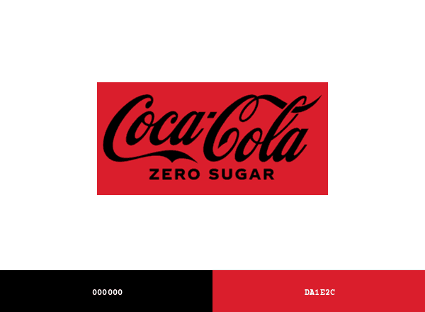 Coke Zero brand color palette