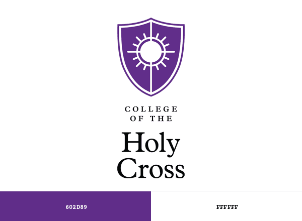 College of the Holy Cross brand color palette