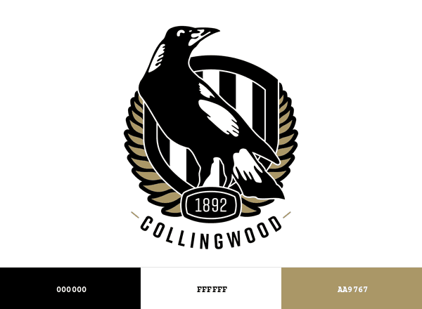 Collingwood Football Club brand color palette
