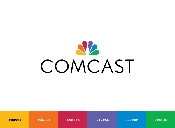 Comcast brand color palette