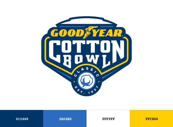 Cotton Bowl Classic brand color palette