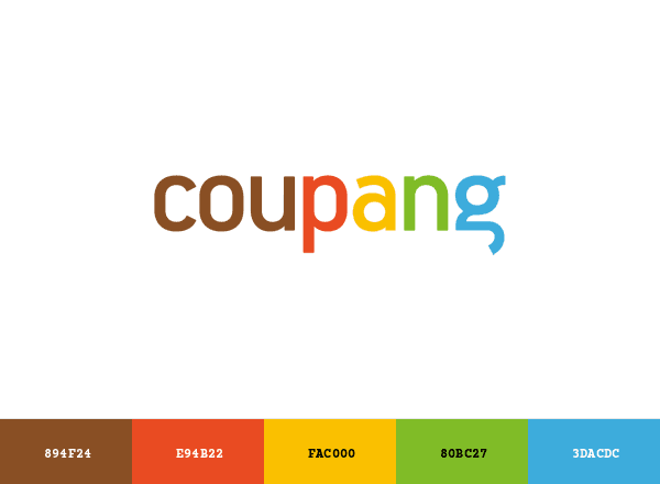 Coupang brand color palette