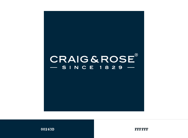 Craigan & Rose brand color palette