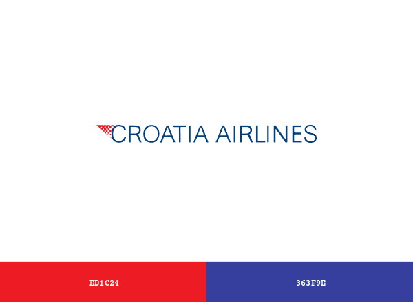 Croatia Airlines brand color palette