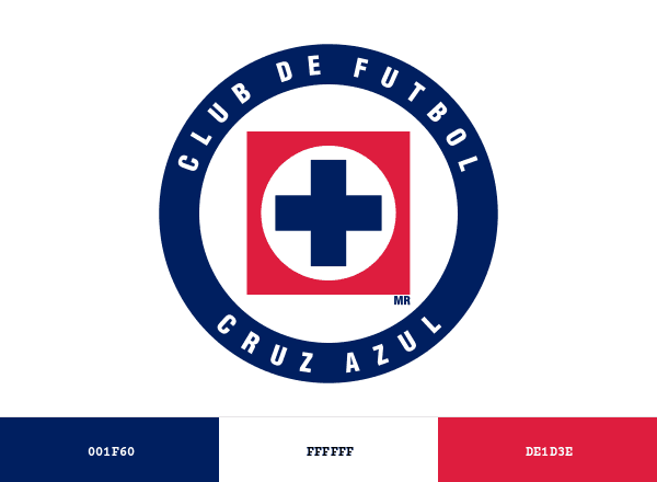 Cruz Azul brand color palette