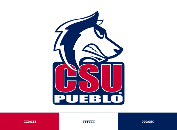 CSU Pueblo ThunderWolves brand color palette