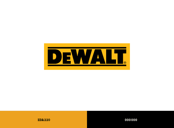 DeWalt brand color palette