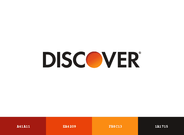 Discover Card brand color palette