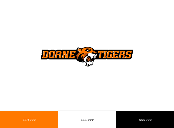 Doane Tigers brand color palette
