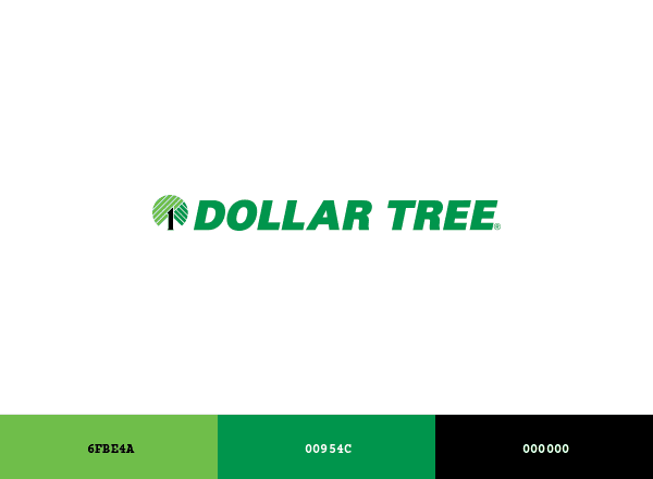 Dollar Tree brand color palette
