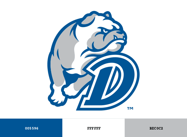 Drake Bulldogs brand color palette