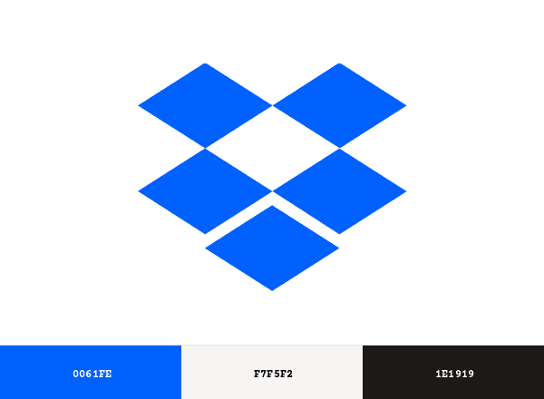 Dropbox brand color palette