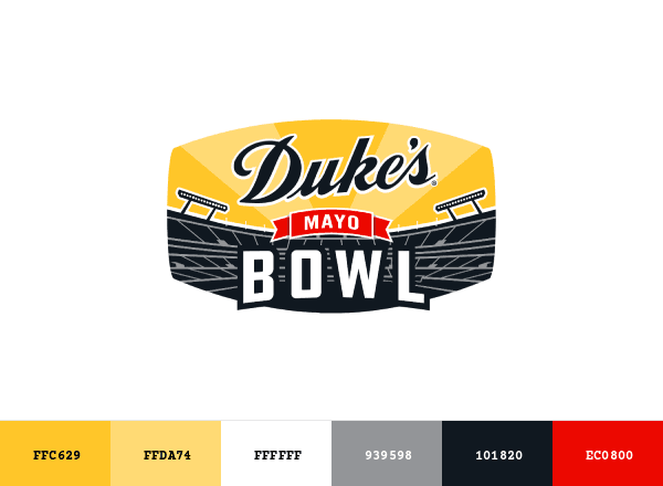 Duke’s Mayo Bowl brand color palette