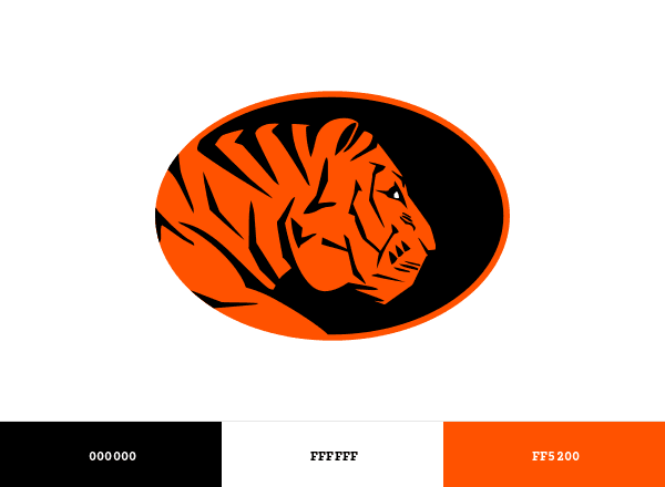 East Central Tigers brand color palette