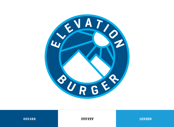 Elevation Burger brand color palette